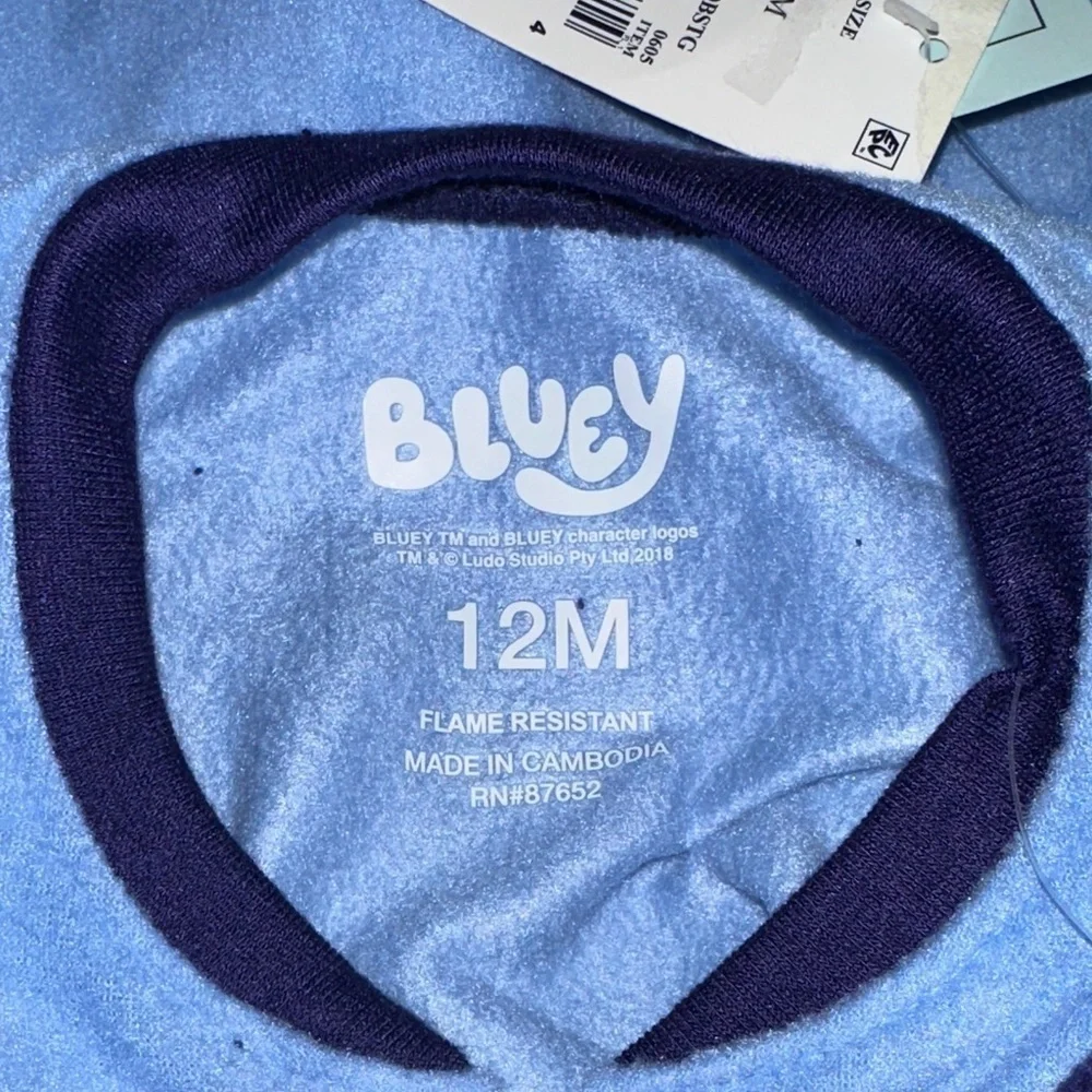 Bluey Kids Pajama Set - Blue